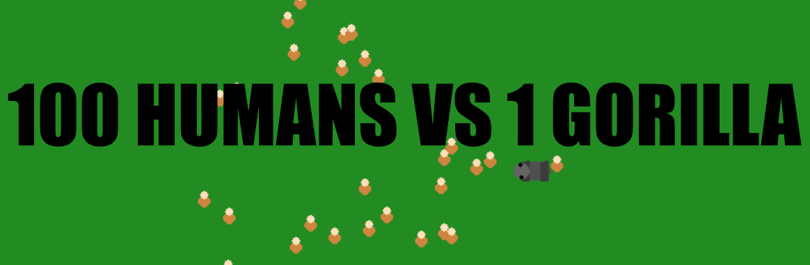 100 Humans VS 1 Gorilla