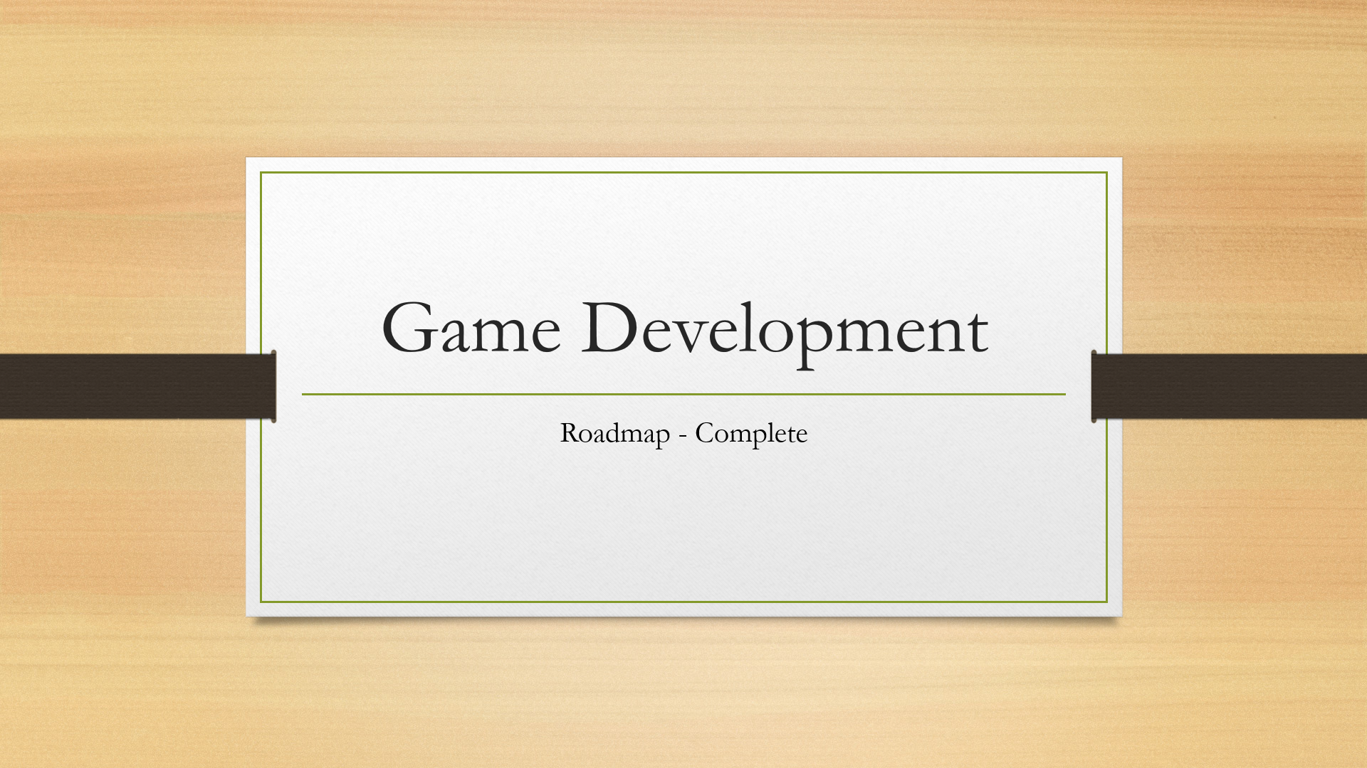 Game Dev Roadmap by Brogrammer