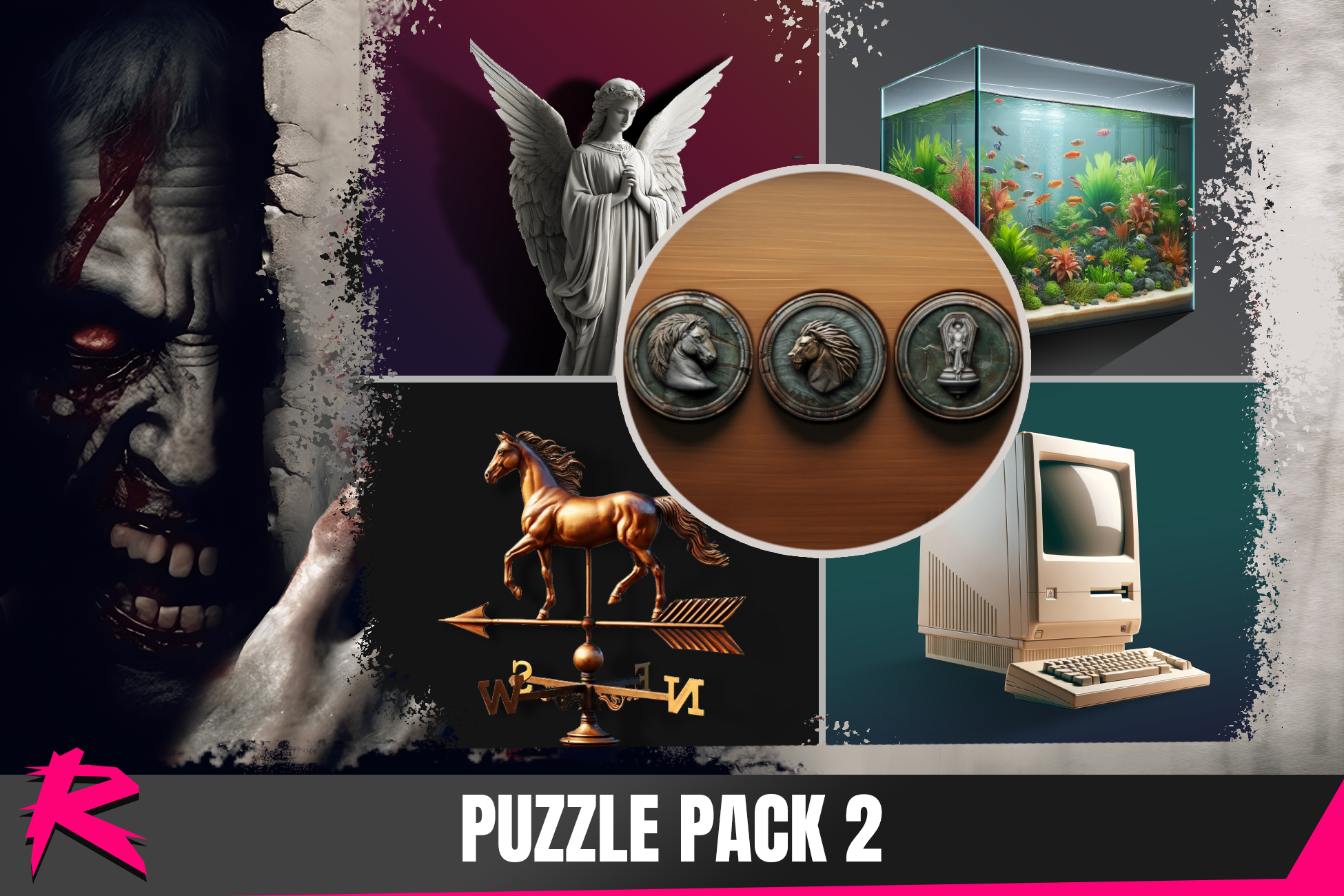 Retro Horror Puzzle Pack 2