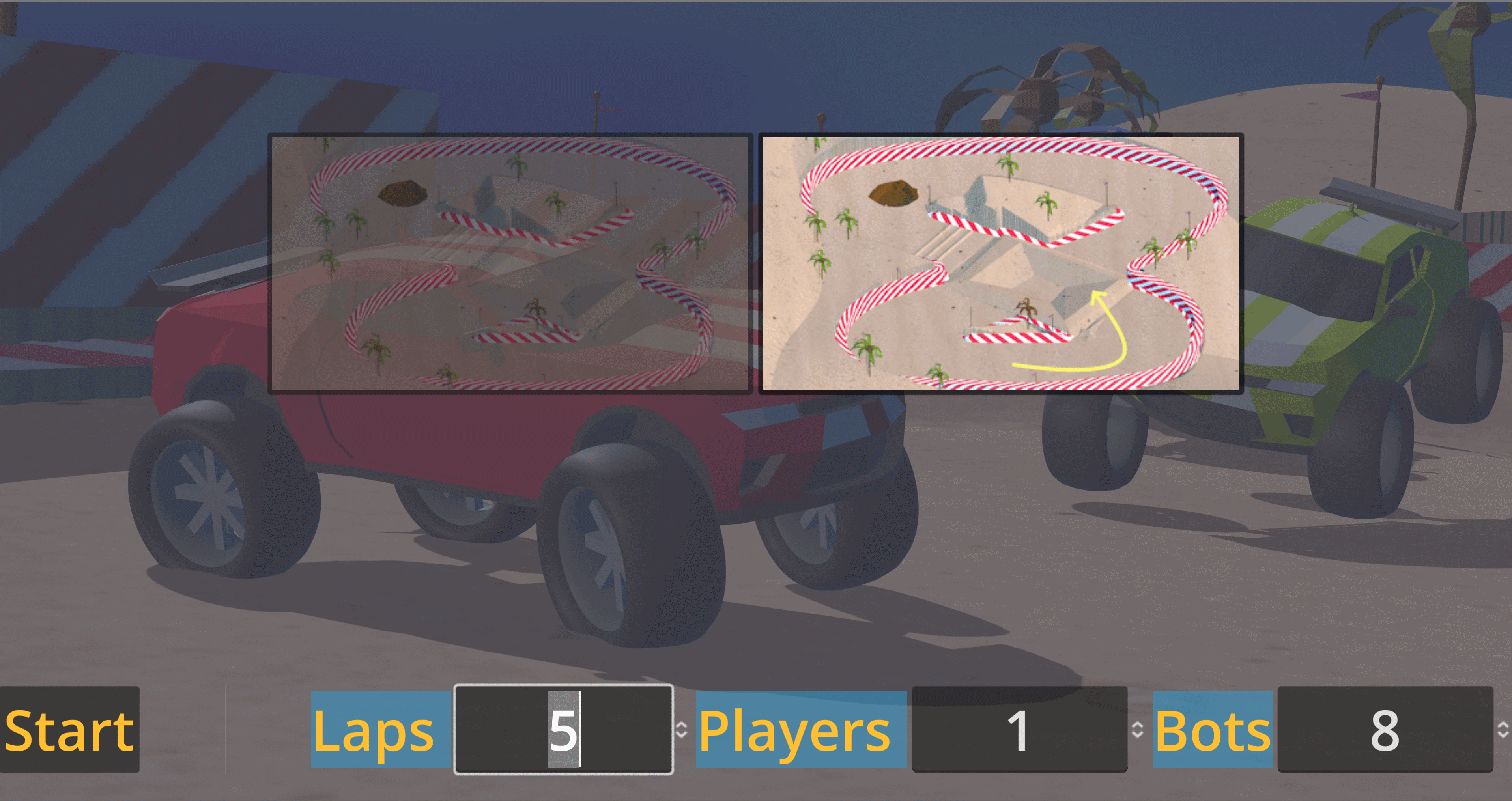 Race menu