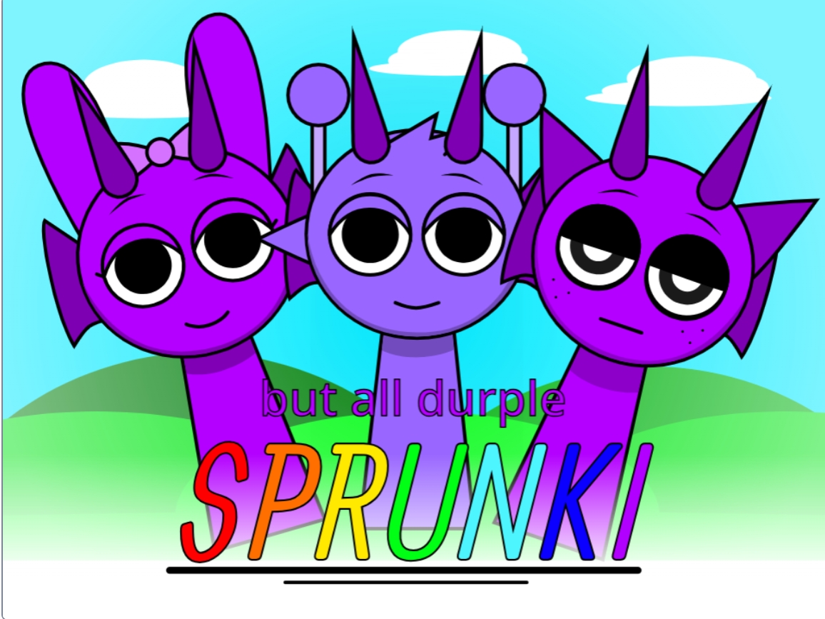 sprunki but all durple