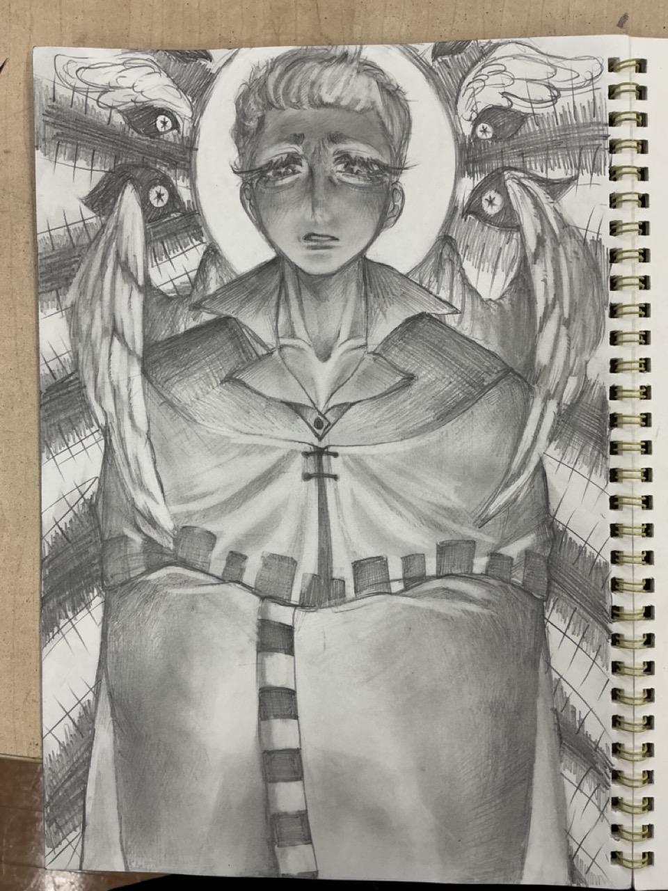 Septem getting freaky? nah, hes looking down at you like you are a piece of garbage???