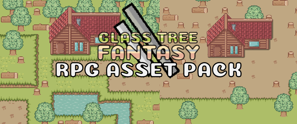 Glass Tree Fantasy RPG - Top Down 16X16 pixel art asset pack
