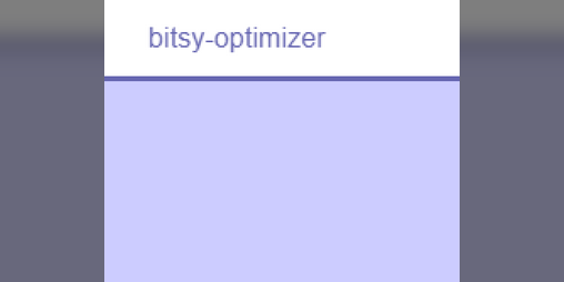 Cover image for bitsy optimizer