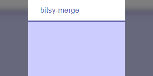Cover image for bitsy merge