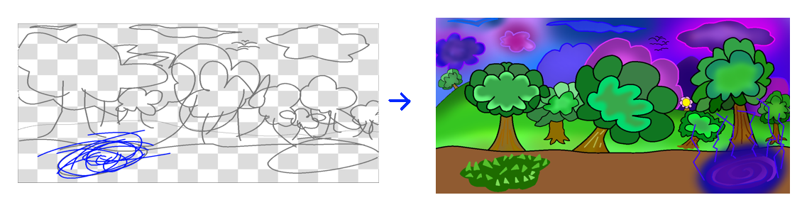 I have been told that my sketch on the left looked like sonic..?