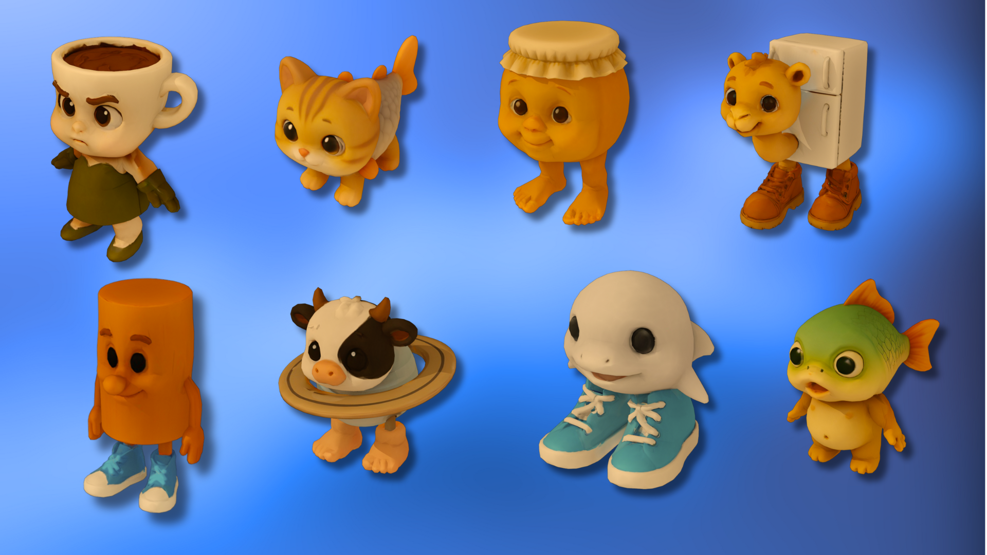 Baby Brainrot Meme Characters Pack 2