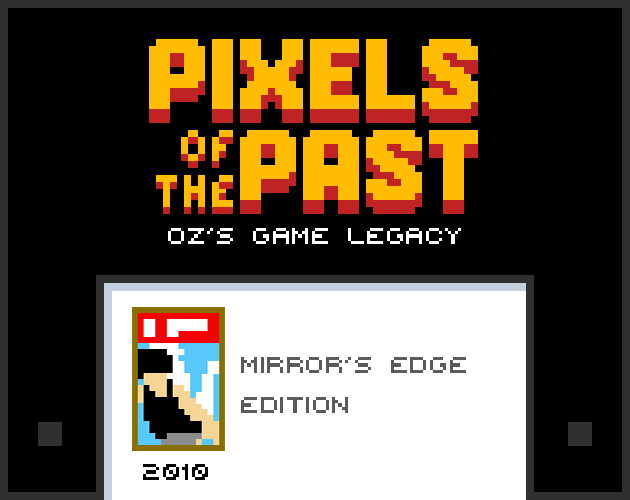 Pixels of the Past: Australia's Game Legacy Mirror's EdgeEdition