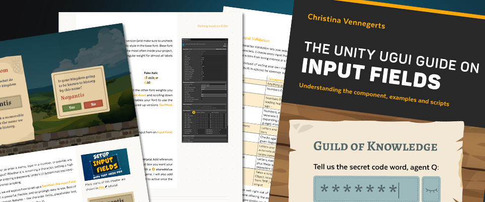 Input Fields - The Unity UGUI Guide