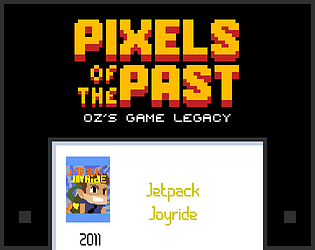 Pixels of the Past: Jetpack Joyride Edition.