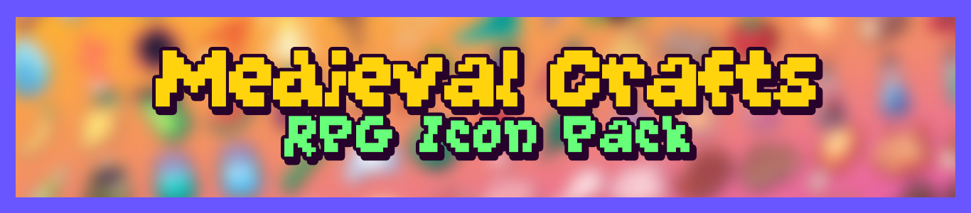 Medieval Crafts RPG Icon Pack 32x32 (250+ icons)