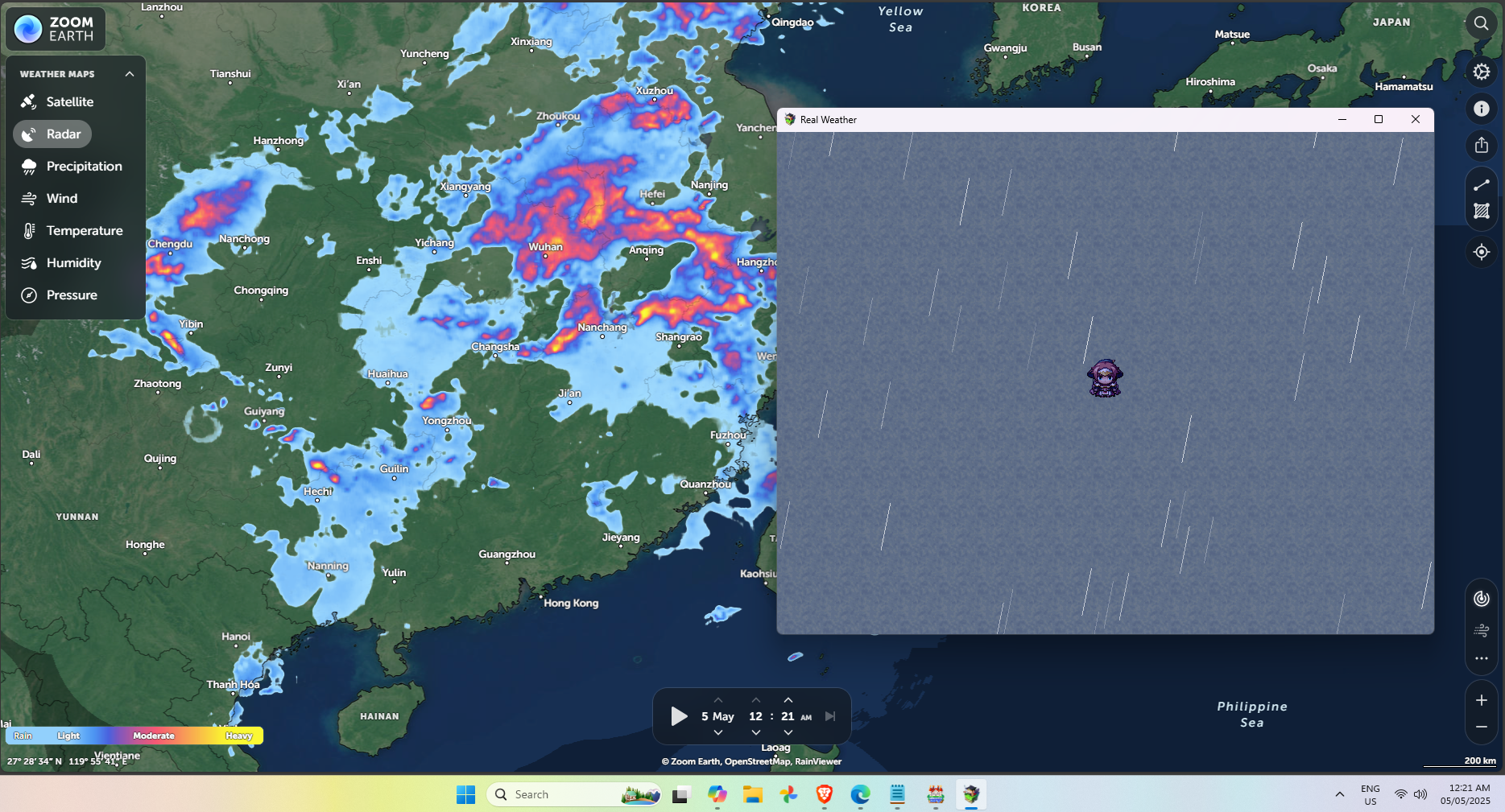 RPG Maker MV - Real Weather Plugin by KYDSGAME