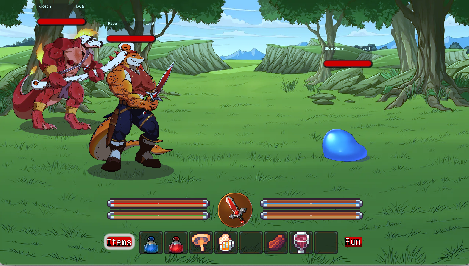 Using Quick Slot in Battle Using Quick Slot in Battle