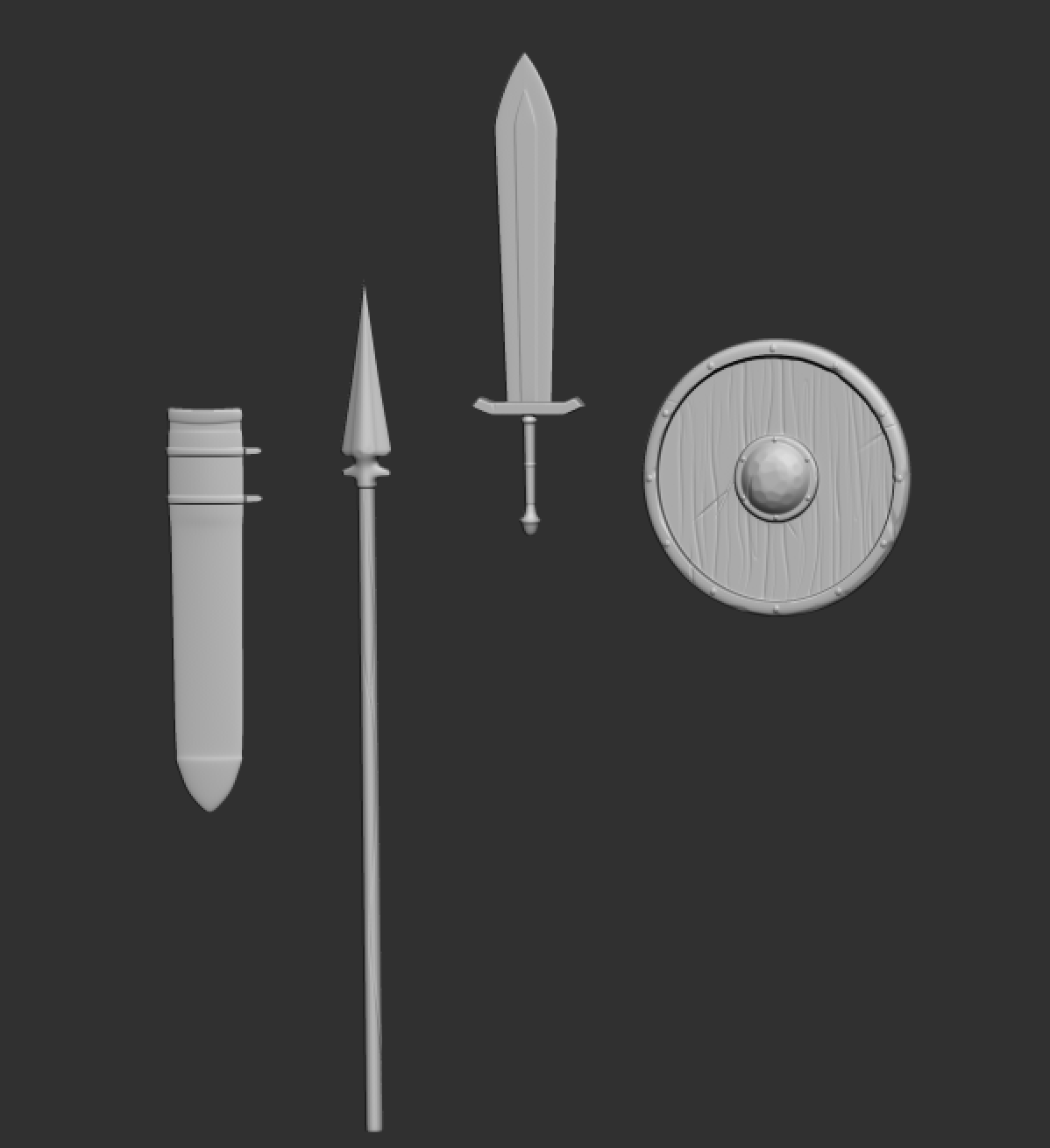 High Poly Weapons