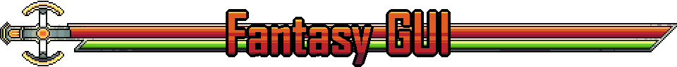 Fantasy 1.0 Pixel Art RPG GUI