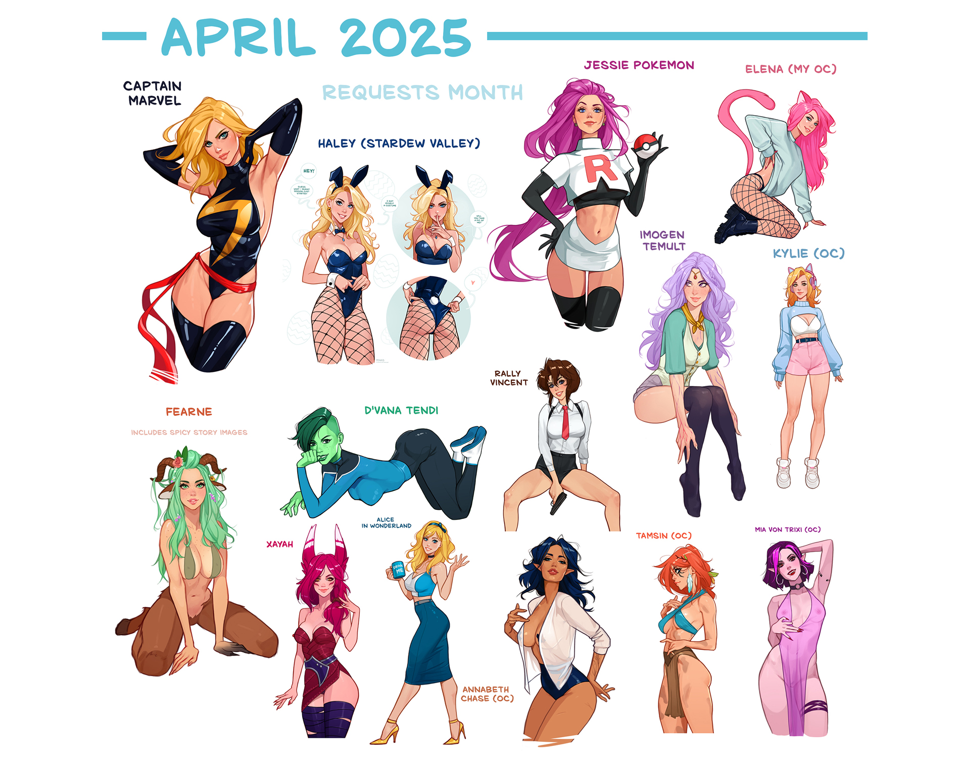 Cover image for Patreon reward. April 2025.