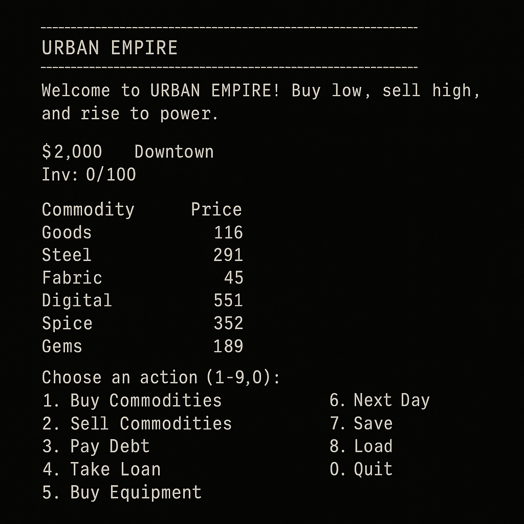 ๐ง Free Drug Lords 2025: Version 1 (Terminal Edition)