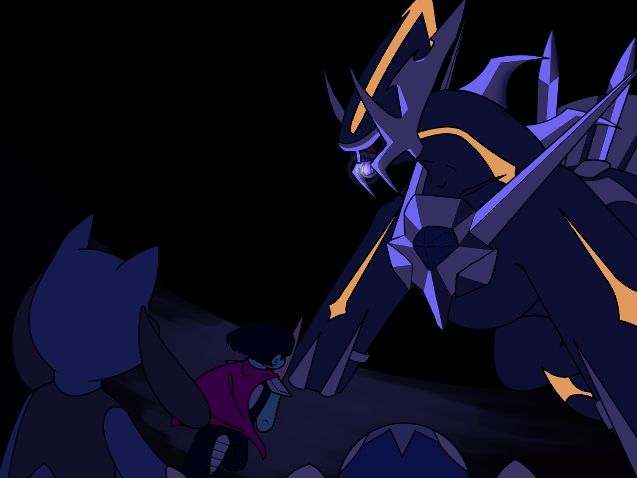 Cover image for Deltarune Explorers Of Sky: Battle Against Primal Dialga