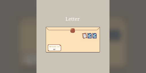 Cover image for letter