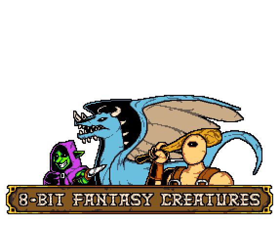 Unique 8-bit Fantasy Creatures