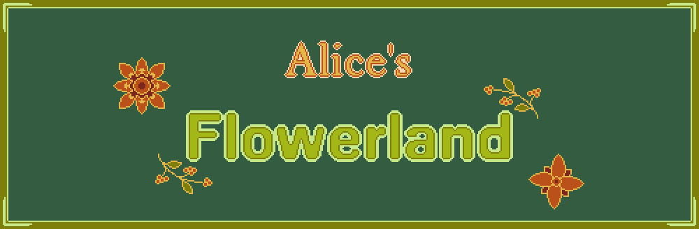 Alice's Flowerland - 8-bit Tileset