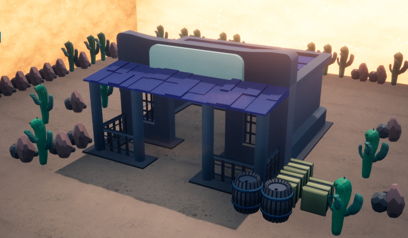 Atomic Blastman Wild West Arena House In Game