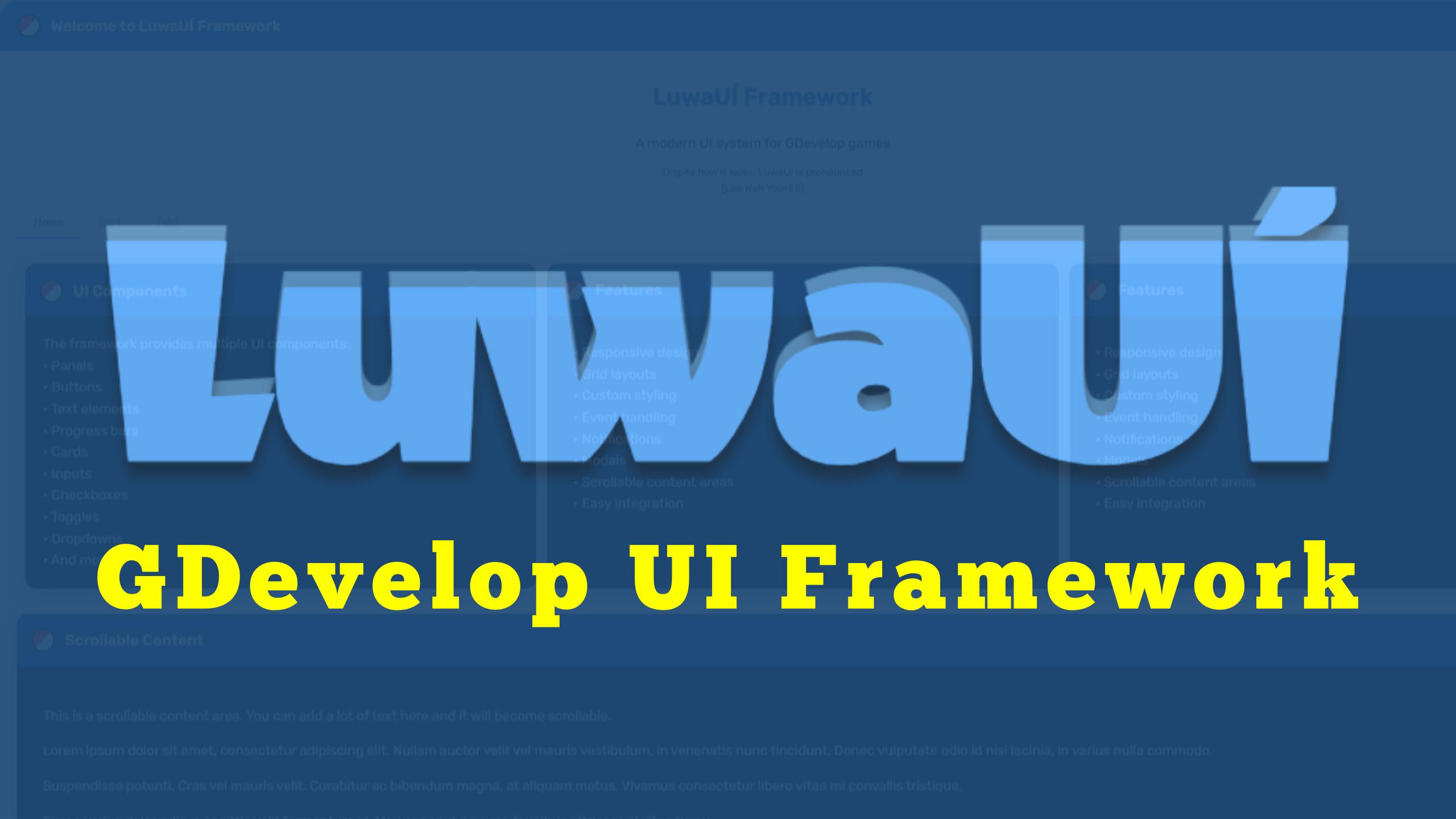 LuwaUÍ - Gdevelop UI