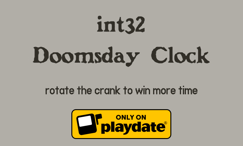 int32 Doomsday Clock