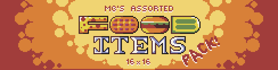 MB's Assorted Food Items Pack (16 x 16 pixels)