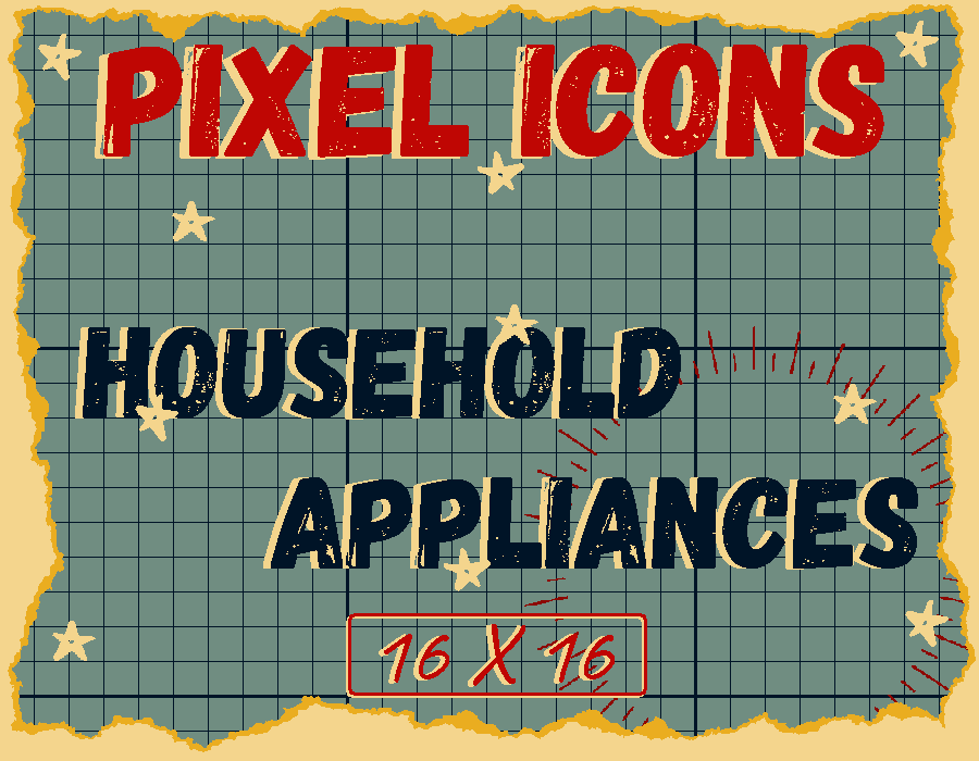 16x16 ICONS FREE Household Appliances