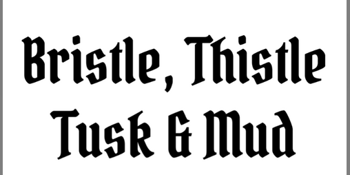 Cover image for Bristle, Thistle, Tusk and Mud