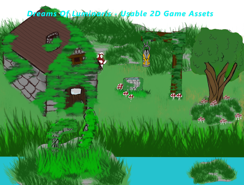 Dreams Of Luminaris - Usable 2D Game Assets