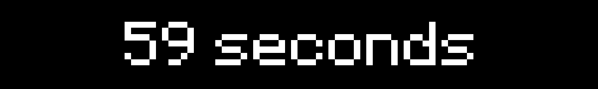 59 seconds