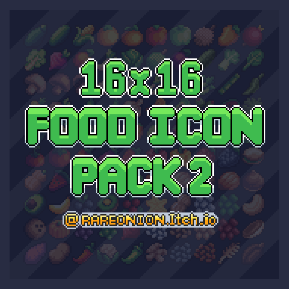 Food Item Icon Pack 2 (16x16 )