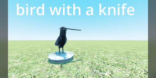 Cover image for Bird with a knife