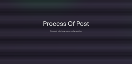 process of post