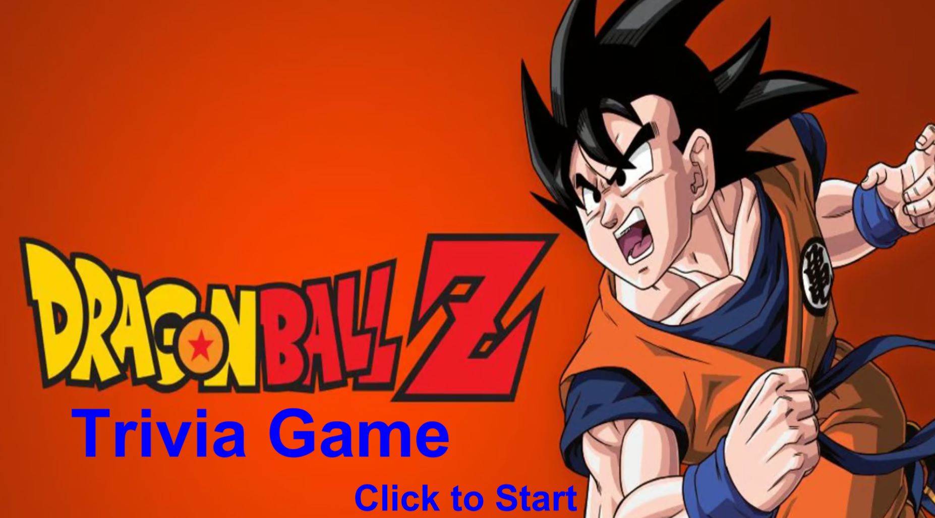 Dragon Ball Z Trivia Game