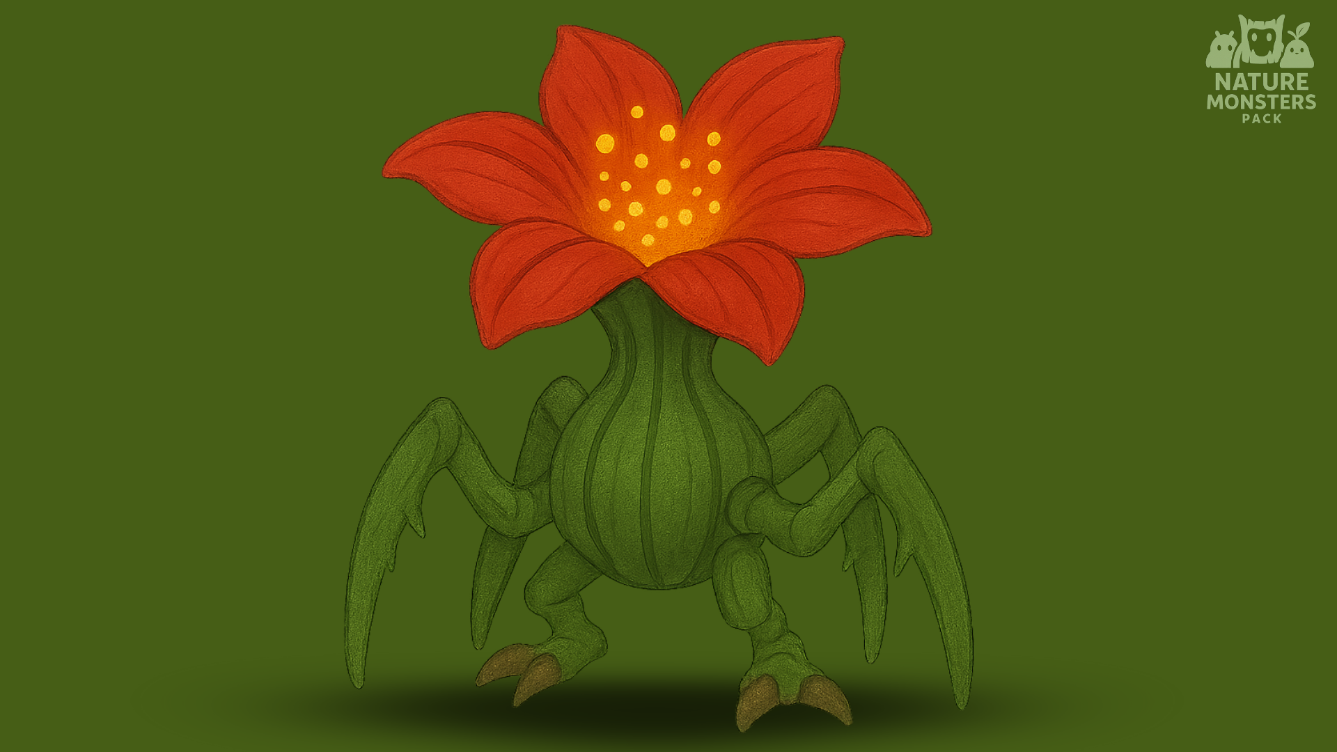 🌺 Stylized Poison Flower 🩸 | Nature Monster Pack
