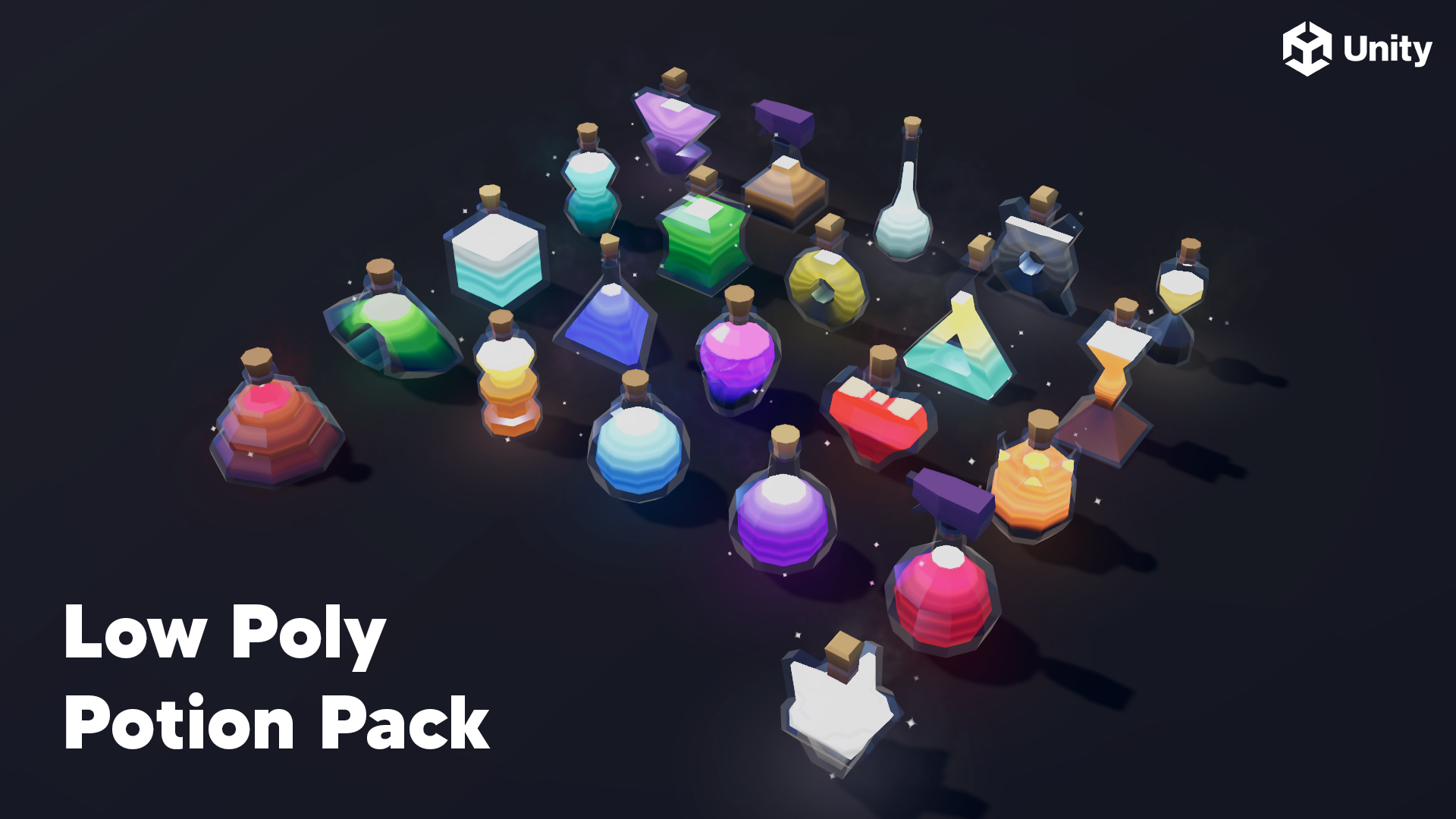 Potion Pack – Low Poly Assets for Unity