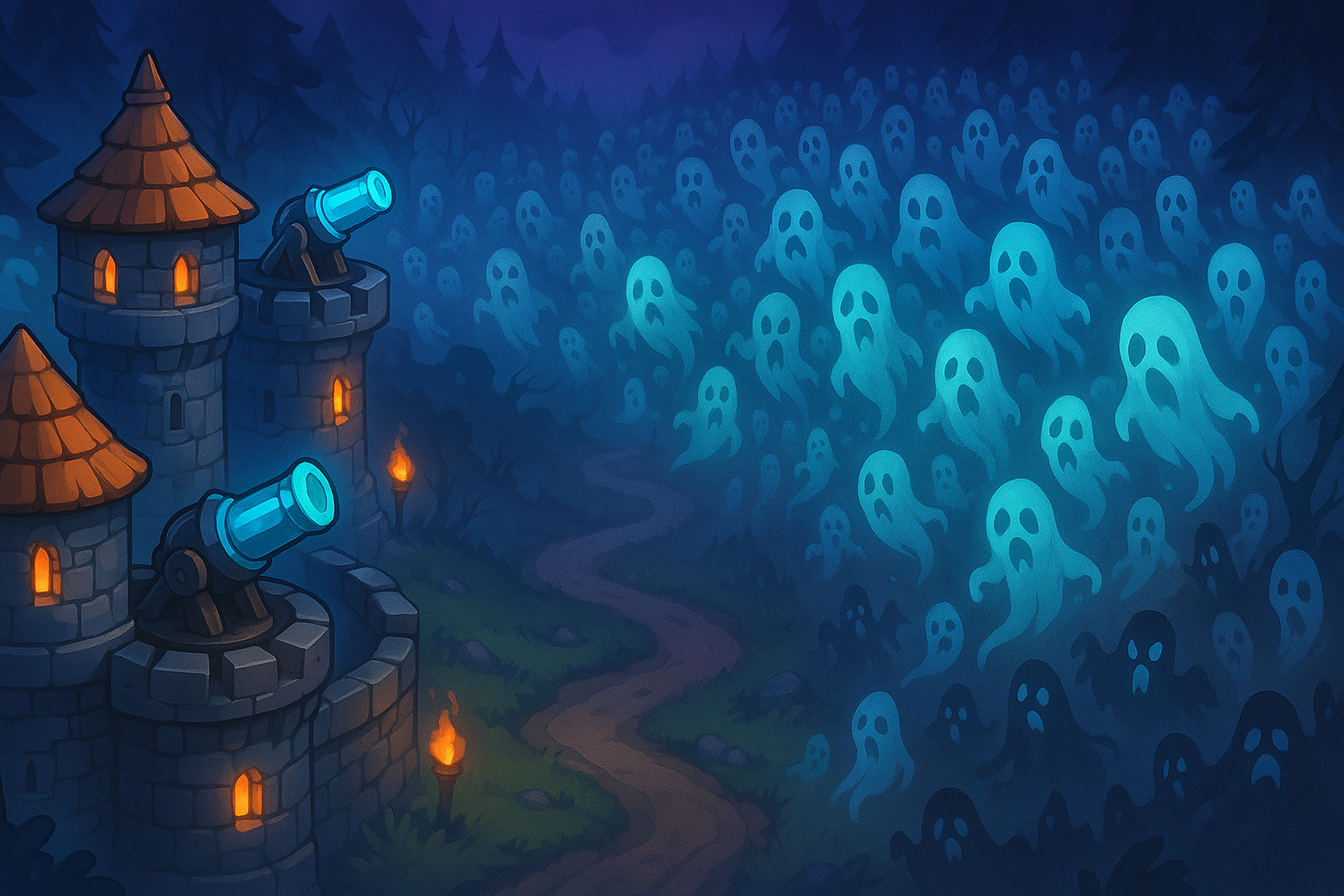 Ghost Tower Defense Game