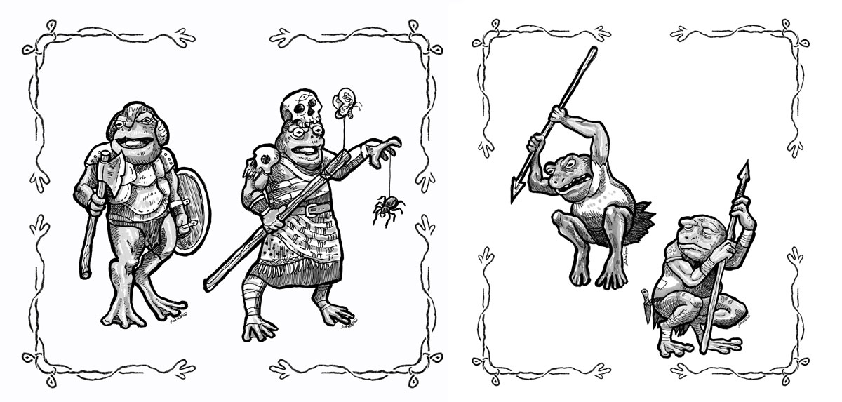 Frog Folk - Monstrosilist Stock Art Pack 23