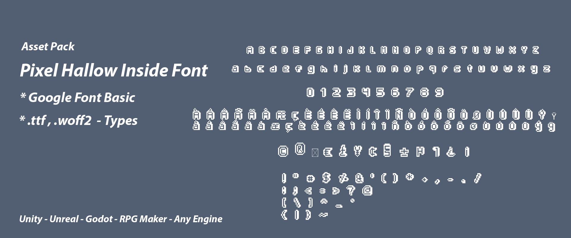 PixelHallowInside Font