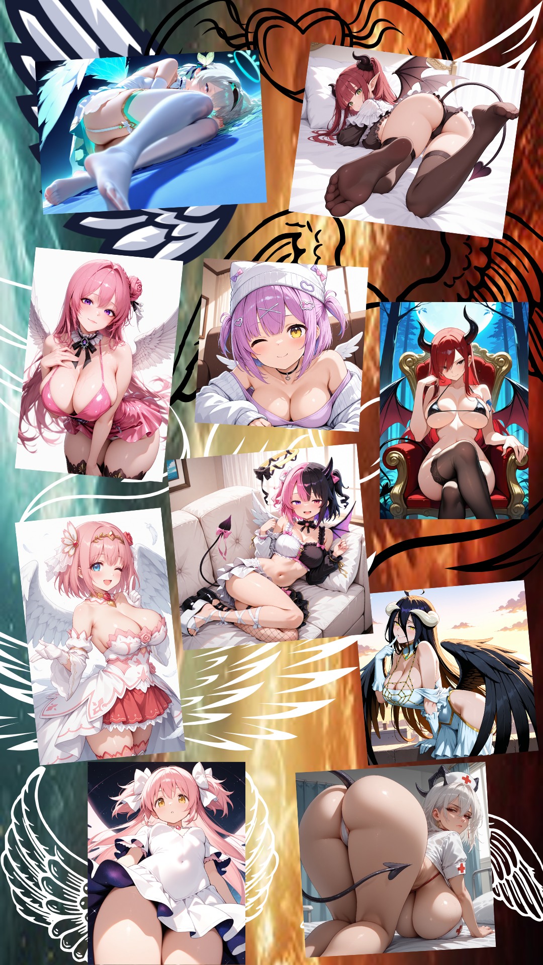 Rompecabezas Chicas Anime Ángeles vs Demonios 1