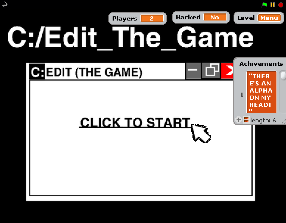 EDIT: The Game (Part 1)