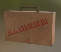 Tease of progression. It's a picture of a 3d model of a briefcase with word "CLASSIFIED" printed on it in red. Tease of progression. It's a picture of a 3d model of a briefcase with word "CLASSIFIED" printed on it in red.