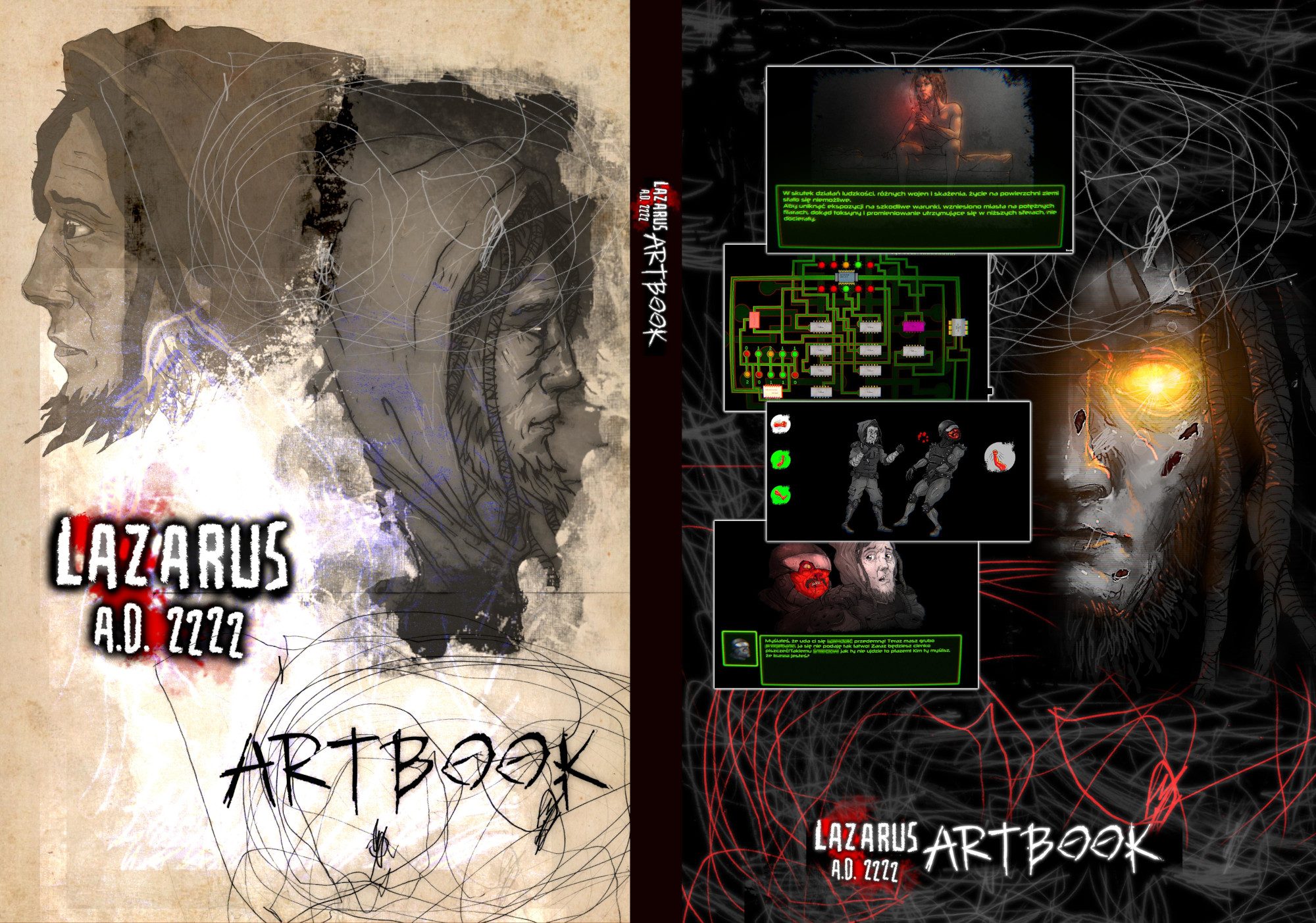 Dystopian Cyberpunk Artbook : Lazarus A.D. 2222
