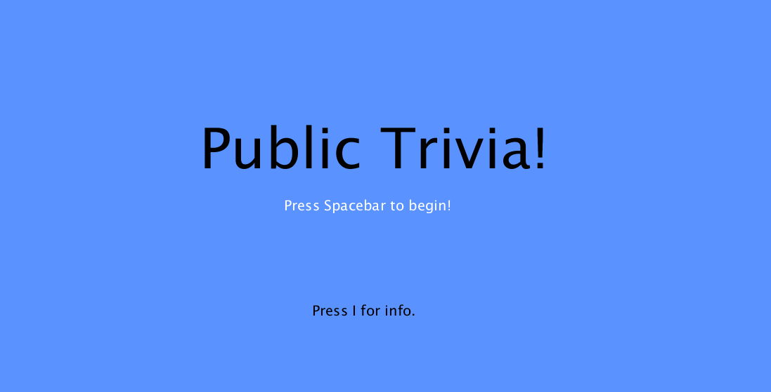Public Trivia!