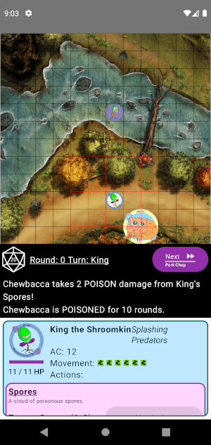 Monster Fight 5e Fight Screen