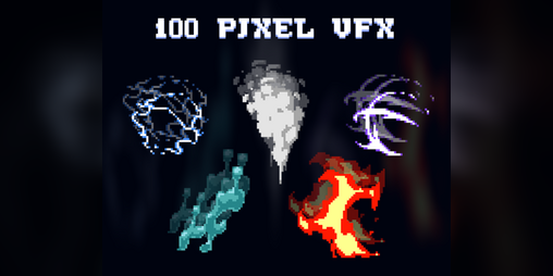 Cover image for 100 2D Pixel Art VFX