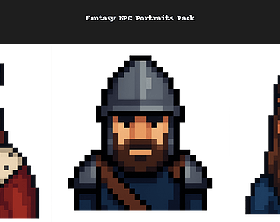 Fantasy NPC Portraits Pack – Pixel Art